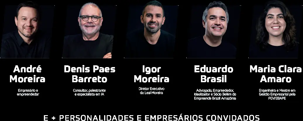 Empresários e personalidades convidados do Win Future